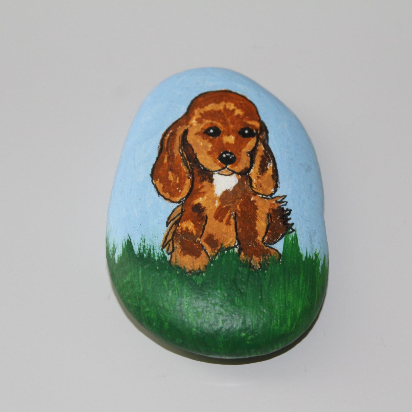 110(61) Stein bemalt